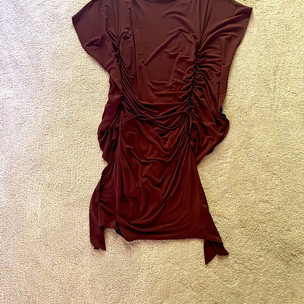 Brown cocktail dress! Comfortable and unique